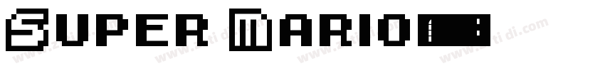 Super Mario字体转换
